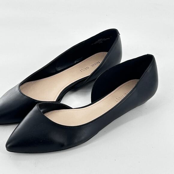 Nine West SAIGE D’Orsay Flats 8.5 NWOT Black Point Toe Capsule - Picture 4 of 7